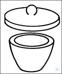 Crucible 150 ml low form Quartz-Silica