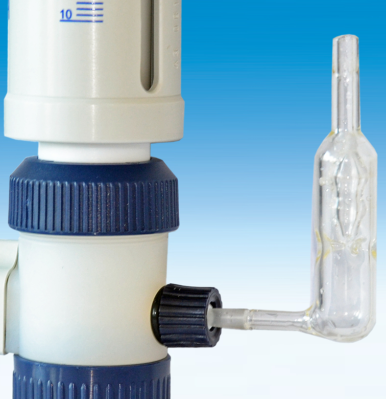 Bottle-top dispenser and digital burette Attachment for ventilation