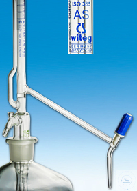 Burette Pellet burette class AS blue graduated Schellbach blue line