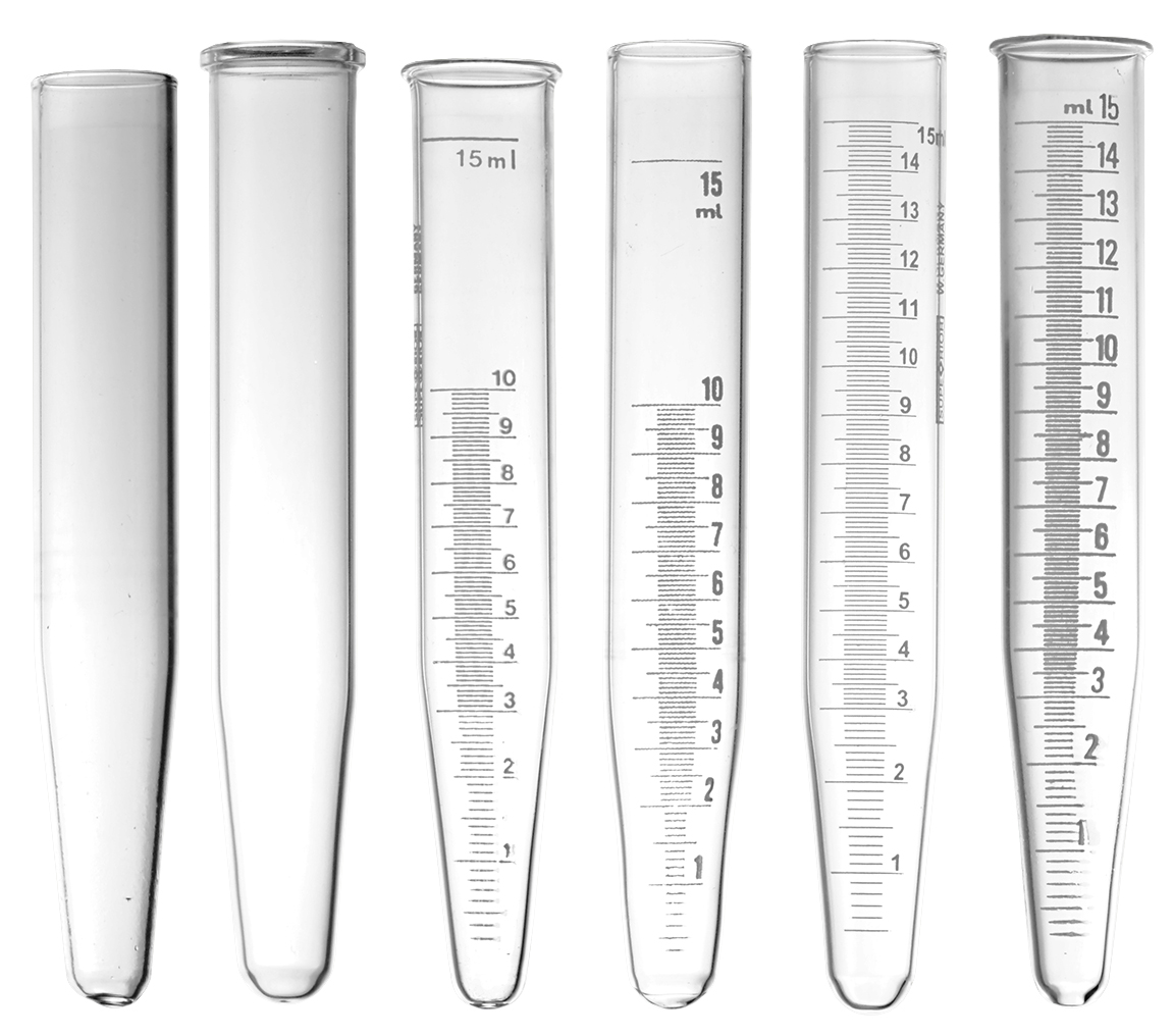 Zentrifugengläser konischer Boden