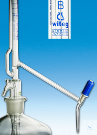 Burette Pellet burette class B blue graduated Schellbach blue line