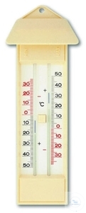 MAXIMUM-MINIMUM THERMOM., MIT DRUCKKNOPF