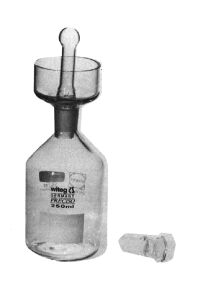 B.O.D. bottles (Karlsruher bottles) suitable ST hollow glass stopper with extra long stem