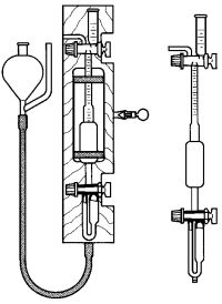 BÜRETTE MIT WASSERMANTEL ZU APP.N.VAN SL